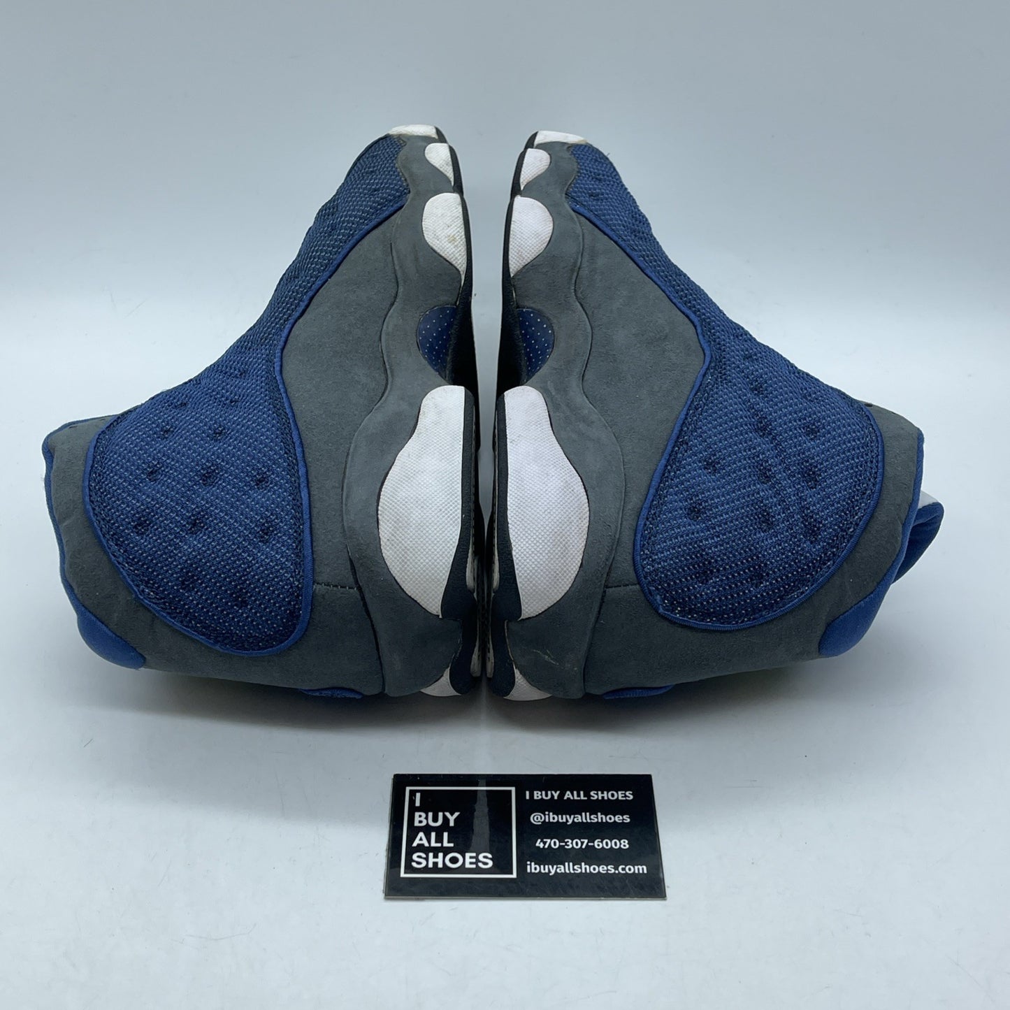 Size 9 - Air Jordan 13 Retro 2005 Flint Blue Grey White Suede (310004-441)