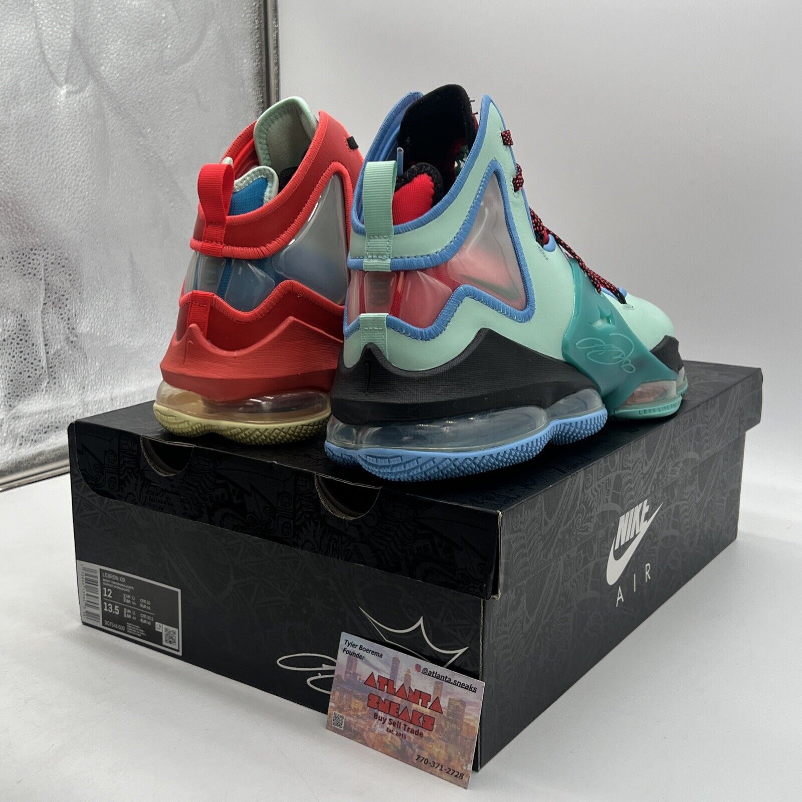 Size 12 - Nike LeBron 19 LeBronival Red Yellow Blue Green Leather (DQ7548-600)