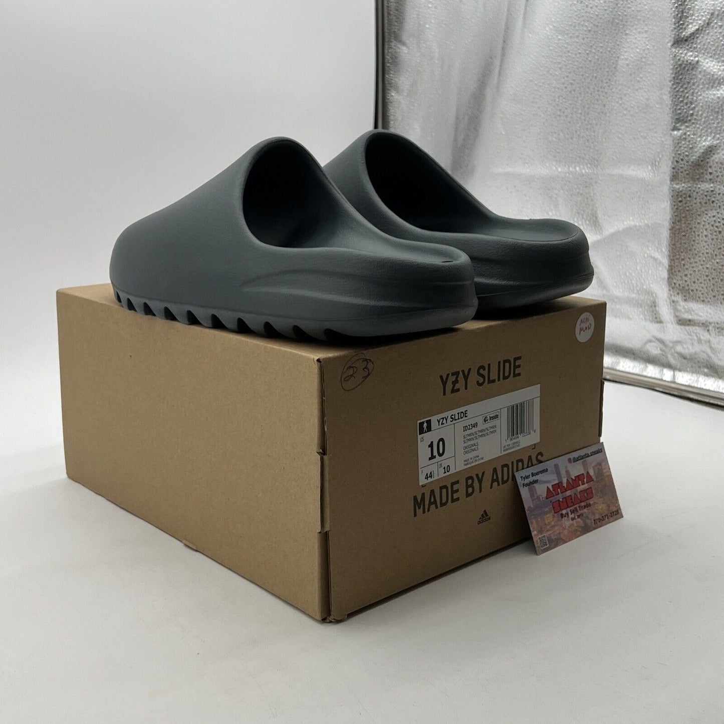 Size 10 - Adidas Yeezy Slide Slate Marine (ID2349)