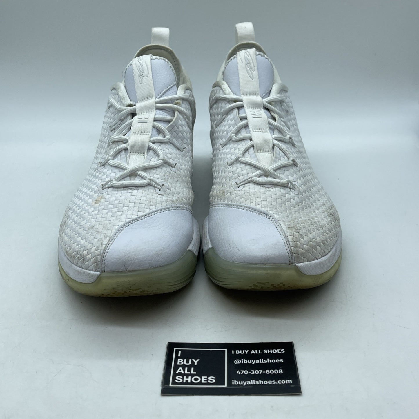 Size 13 - Nike LeBron 14 Low Ice Suede Leather (878636-101)