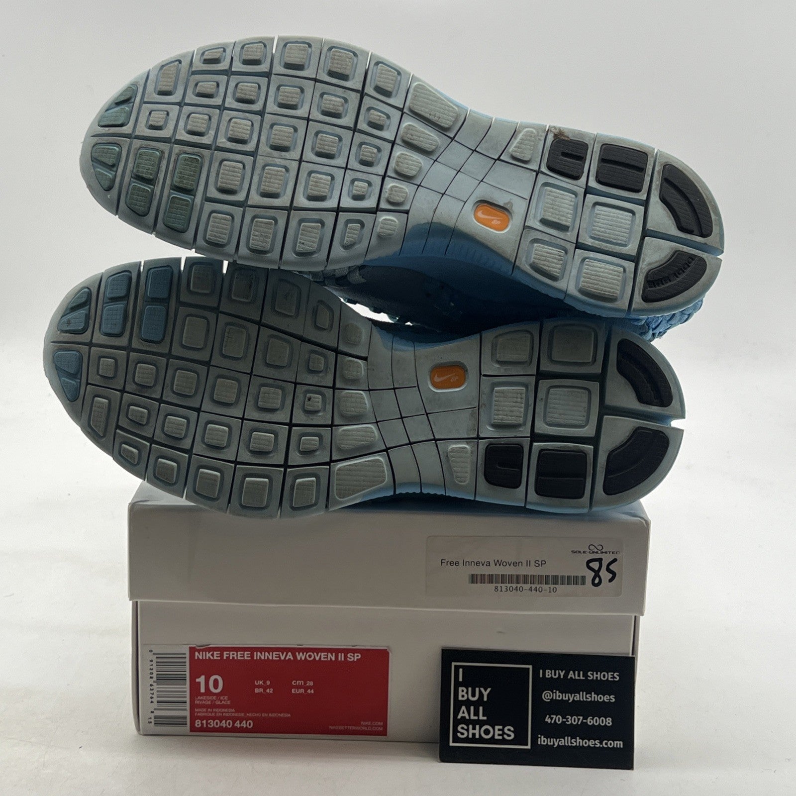 Size 10 - Nike Free Inneva Woven 2 SP Blue (813040-440)