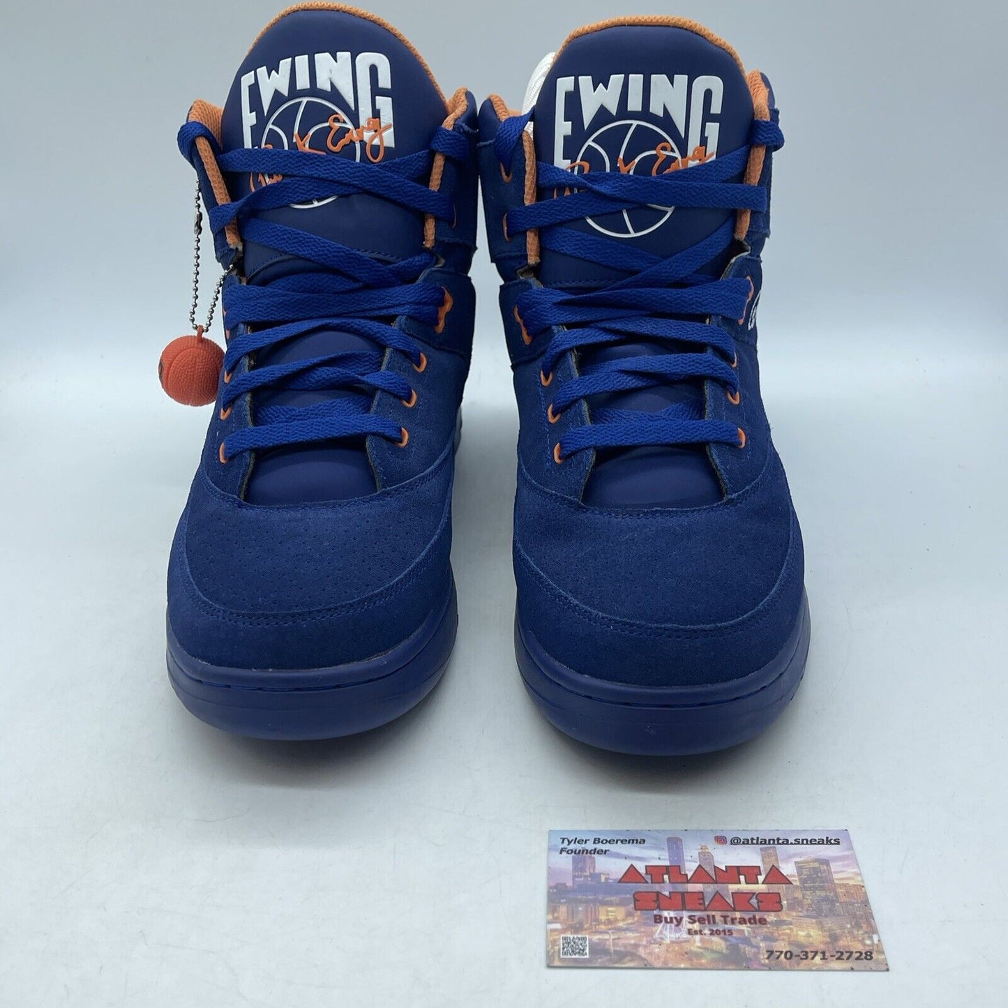 Size 9.5 - Ewing Focus Blue Orange White Suede (1VB90049-992)