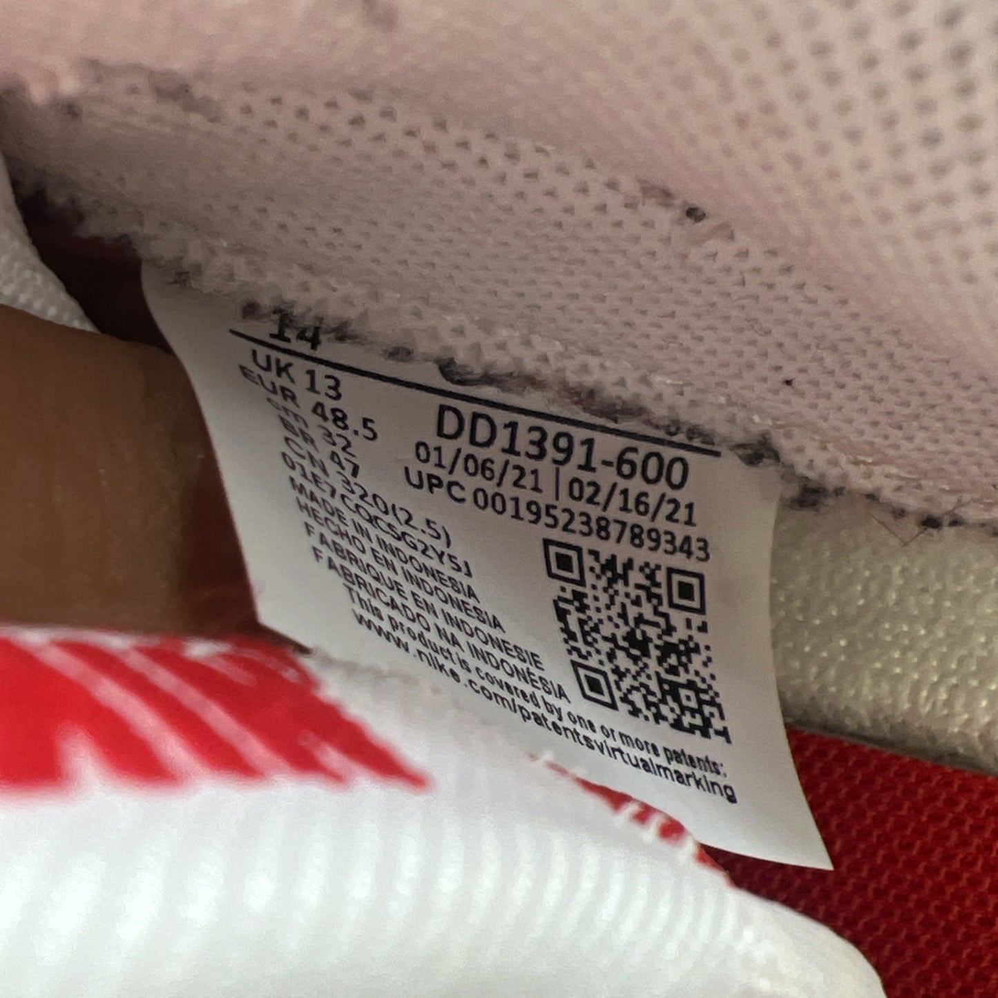 Size 14 - Nike Dunk Low Championship Red (DD1391-600)