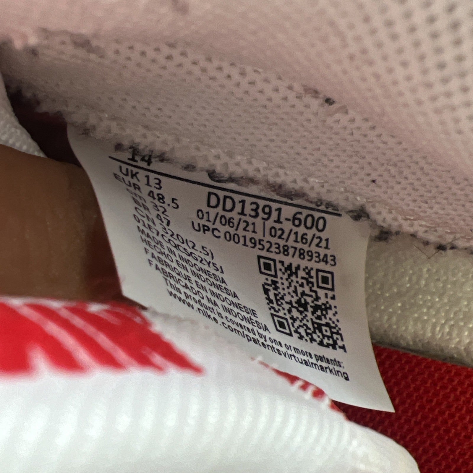 Size 14 - Nike Dunk Low Championship Red (DD1391-600)
