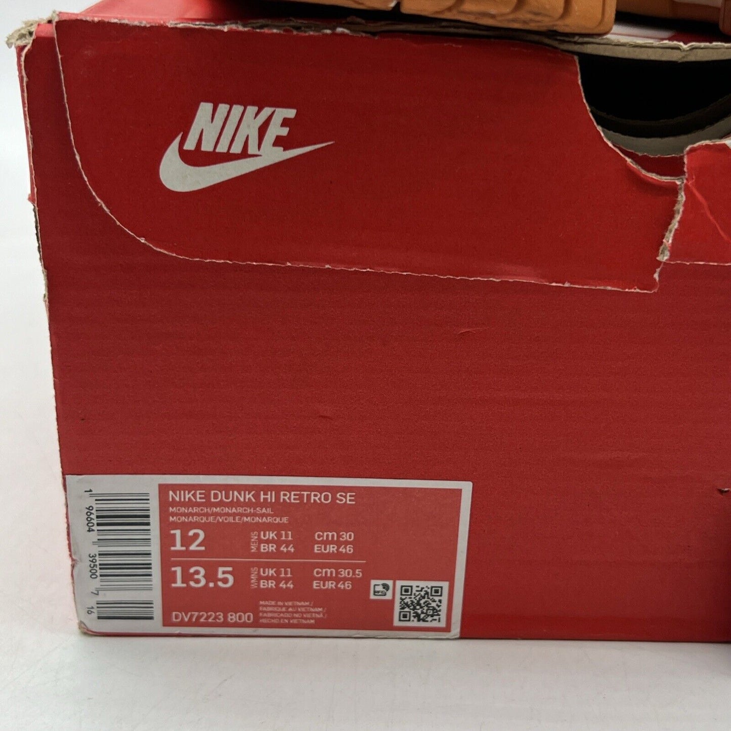 Size 12 - Nike Dunk High Monarch Canvas (DV7223-800)