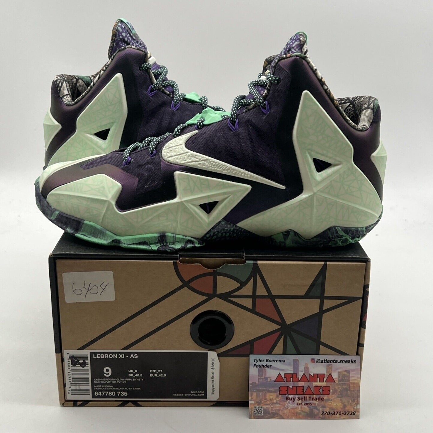 Size 9 - Nike LeBron 11 All Star - Gator King (647780-735)