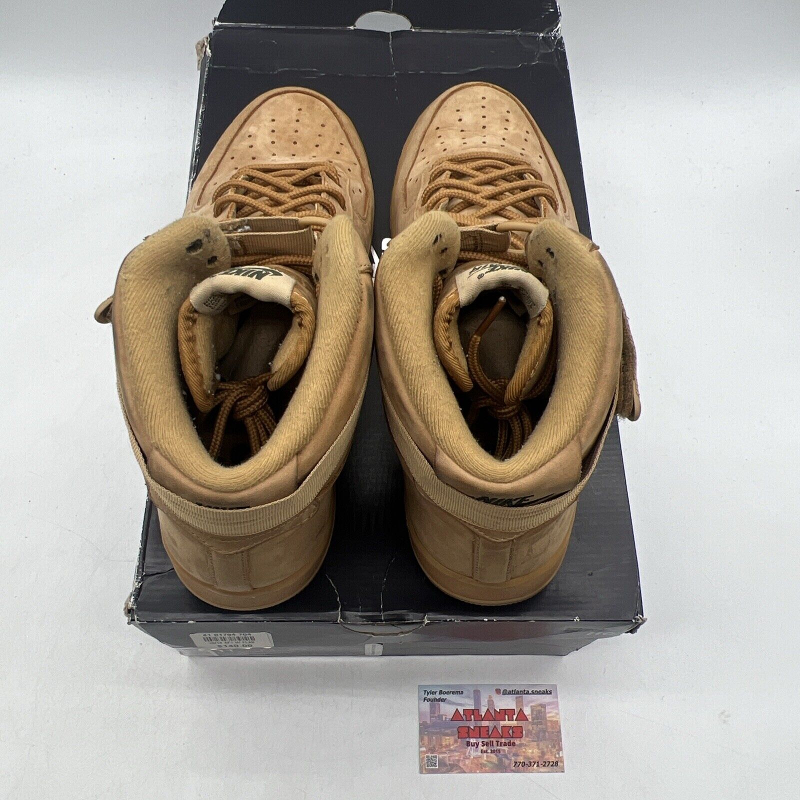 Size 11 - Nike Air Force 1 '07 LV8 WB High Flax Suede (882096-200)