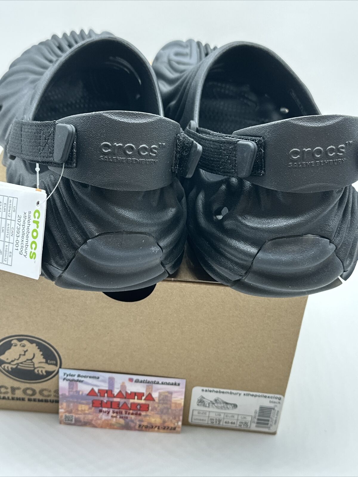 Crocs Pollex Clog by Salehe Bembury Sasquatch Black 207393-001 New Size M10/W12