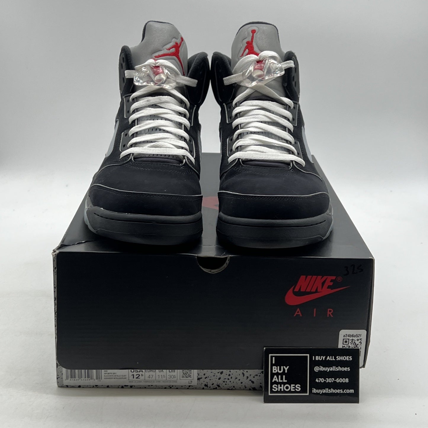 Size 12.5 - Air Jordan 5 Retro OG Black Metallic Reimagined (HF3975-001)