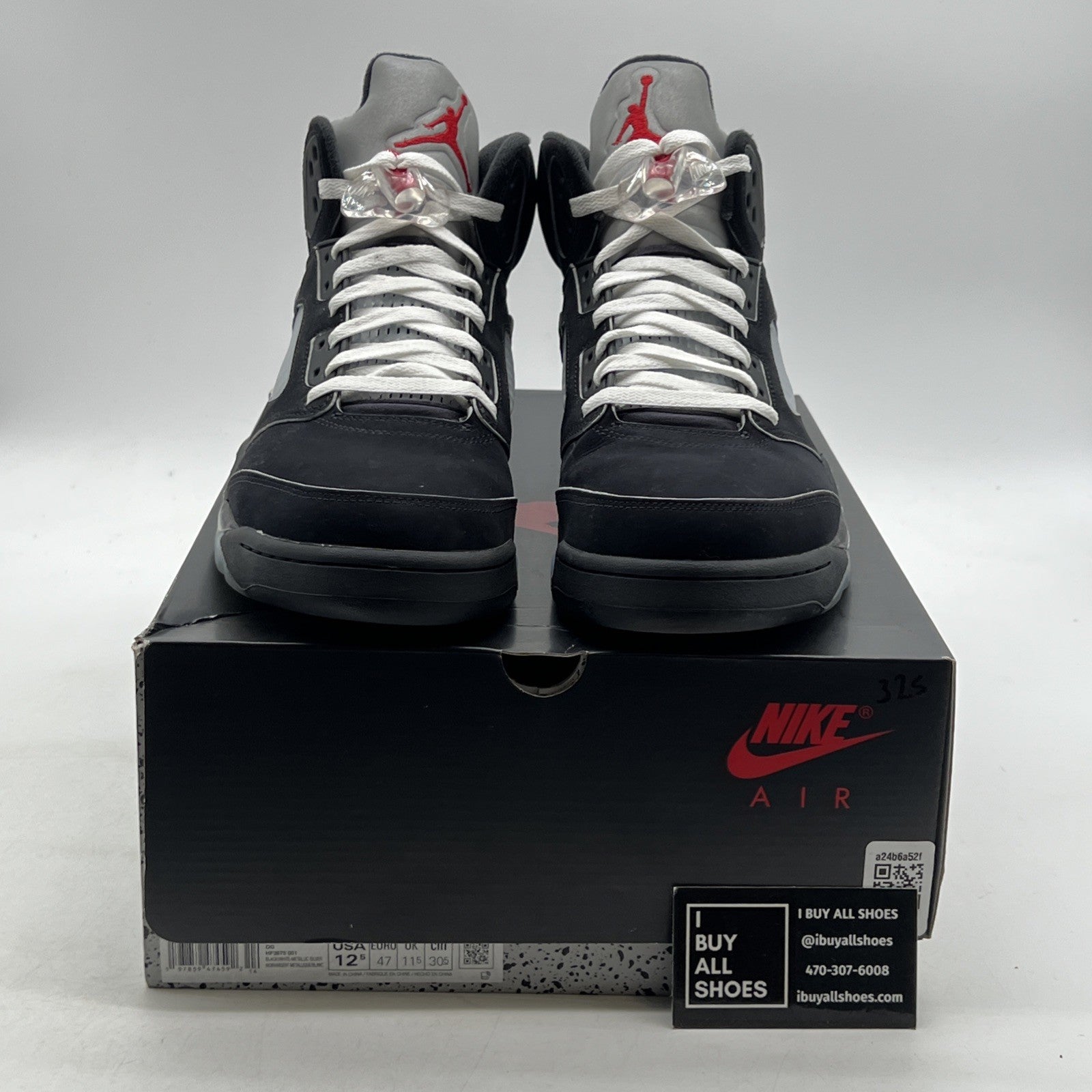 Size 12.5 - Air Jordan 5 Retro OG Black Metallic Reimagined (HF3975-001)