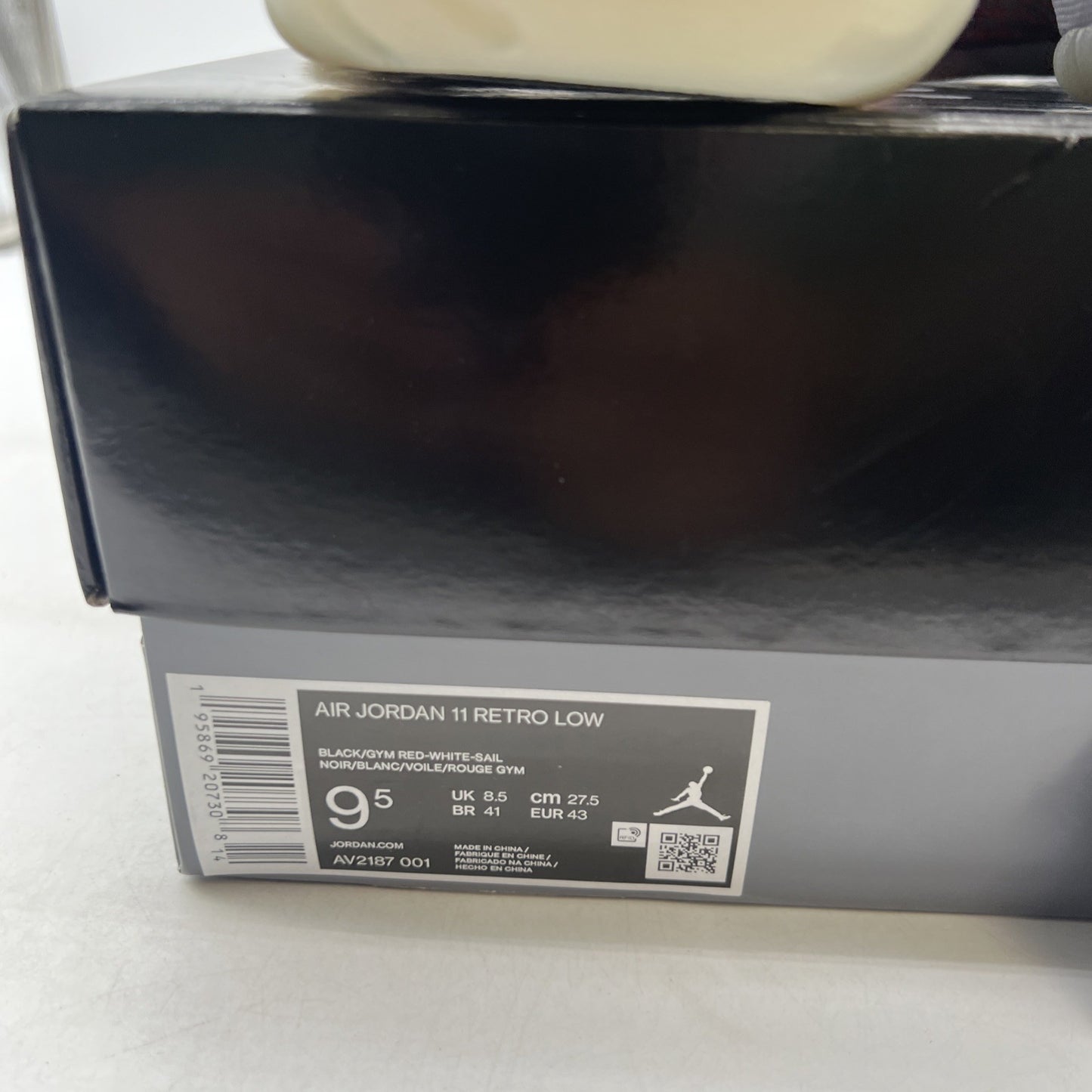 Size 9.5 - Air Jordan 11 Retro Low 72-10 Black Leather (AV2187-001)