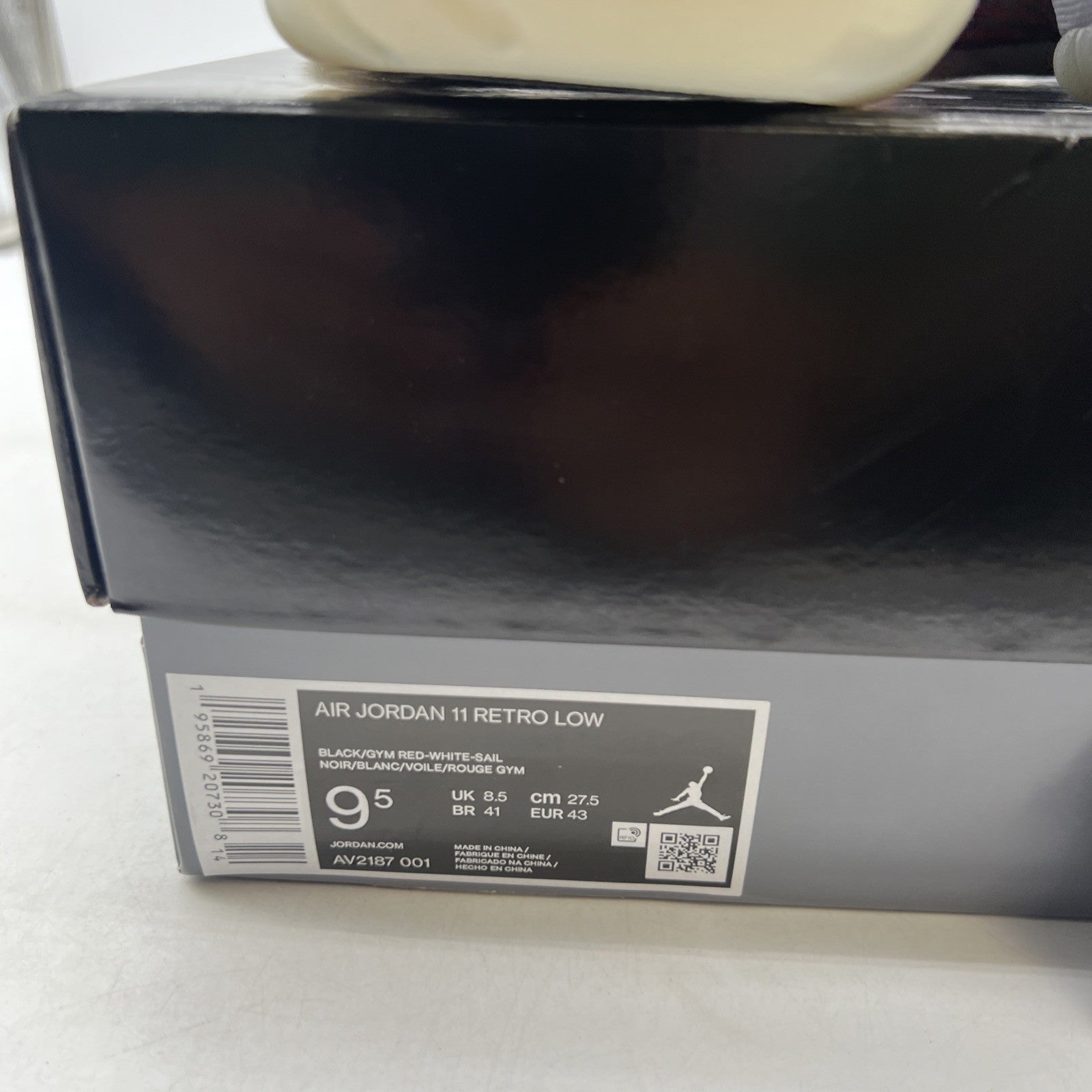 Size 9.5 - Air Jordan 11 Retro Low 72-10 Black Leather (AV2187-001)