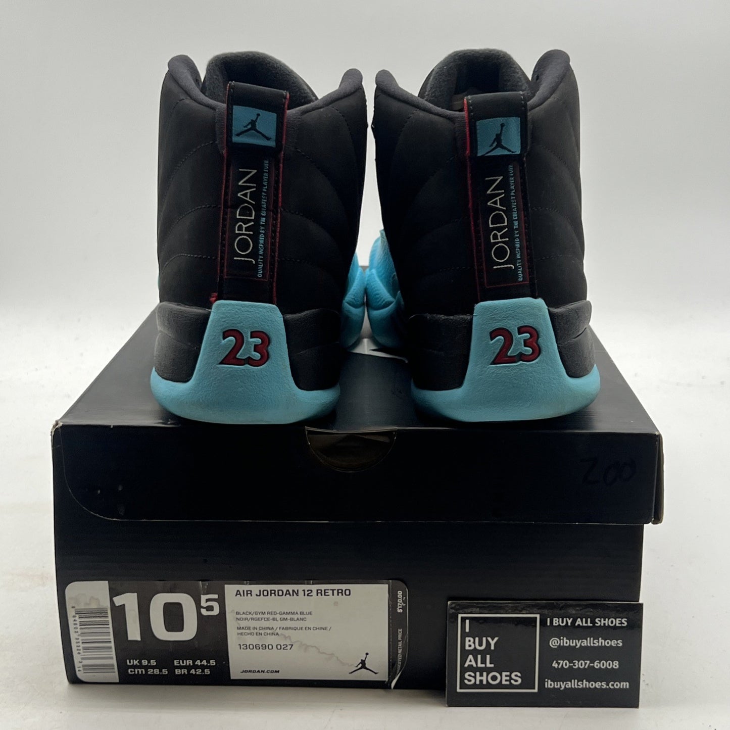 Size 10.5 - Air Jordan 12 Retro Gamma Blue (130690-027)