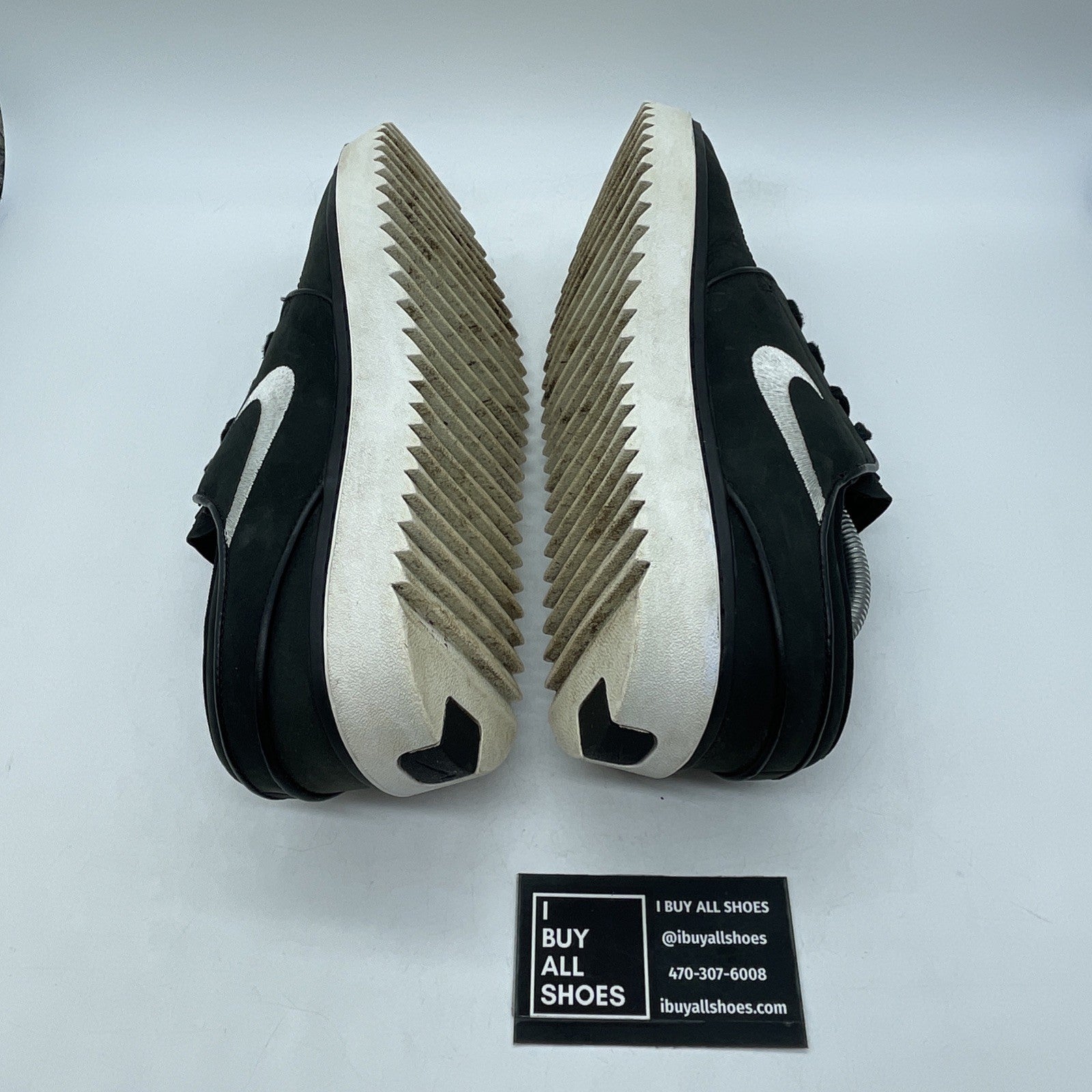 Size 11.5 - Nike Janoski Golf Black White suede (AT4967-004)