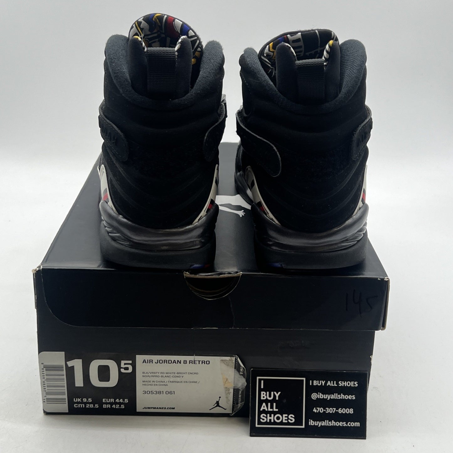 Size 10.5 - Air Jordan 8 Retro 2013 Playoff (305381-061)