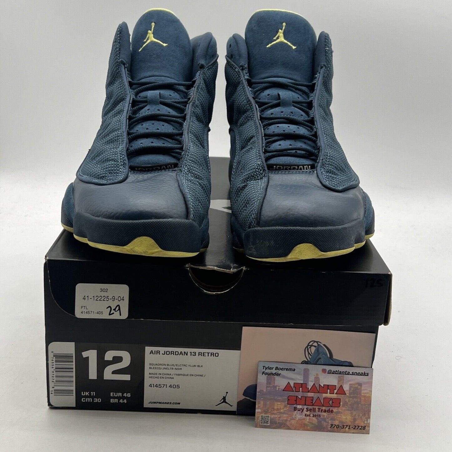 Size 12 - Air Jordan 13 Retro Squadron Blue (414571-405)