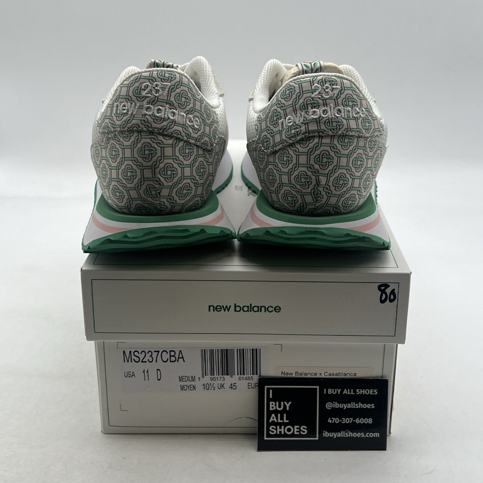 Size 11 - Casablanca x New Balance 237 Munsell White Green (MS237CBA)