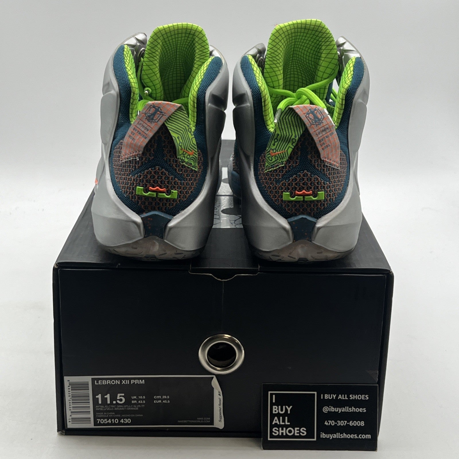 Size 11.5 - Nike LeBron 12 Trillion Dollar Man (705410-430)