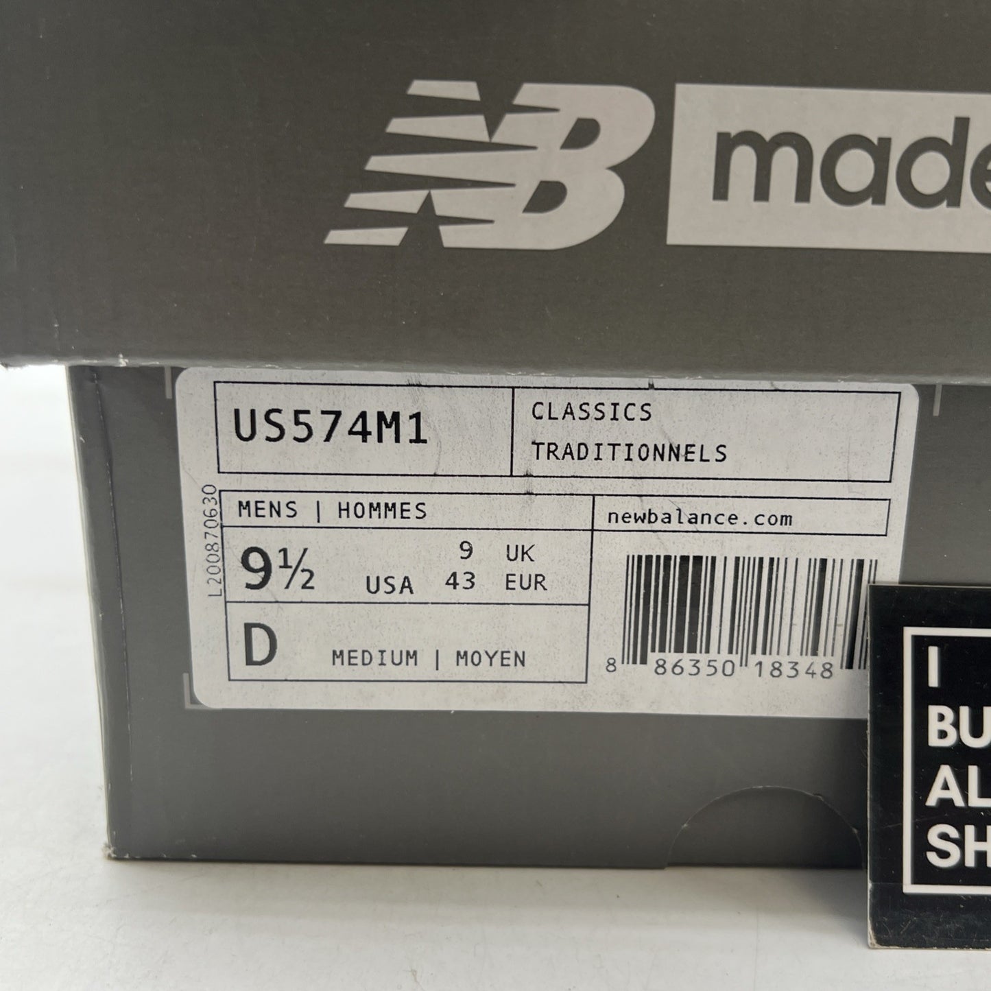 Size 9.5 - New Balance NB1 574 Custom Multicolor (US574M1)