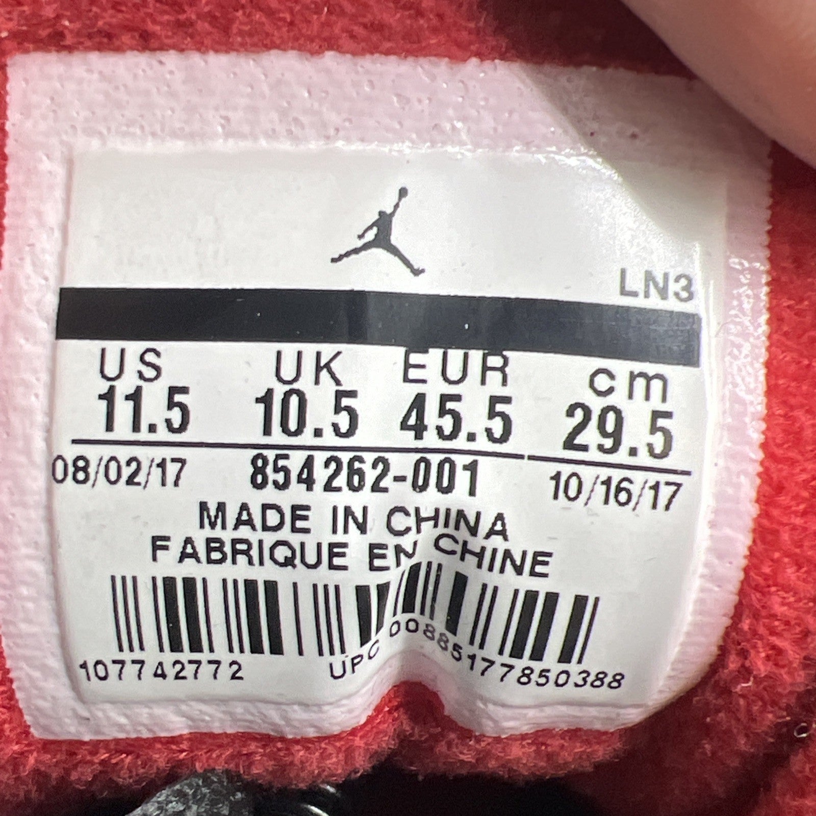 Size 11.5 - Air Jordan 3 Retro OG Mid Black Cement (854262-001)