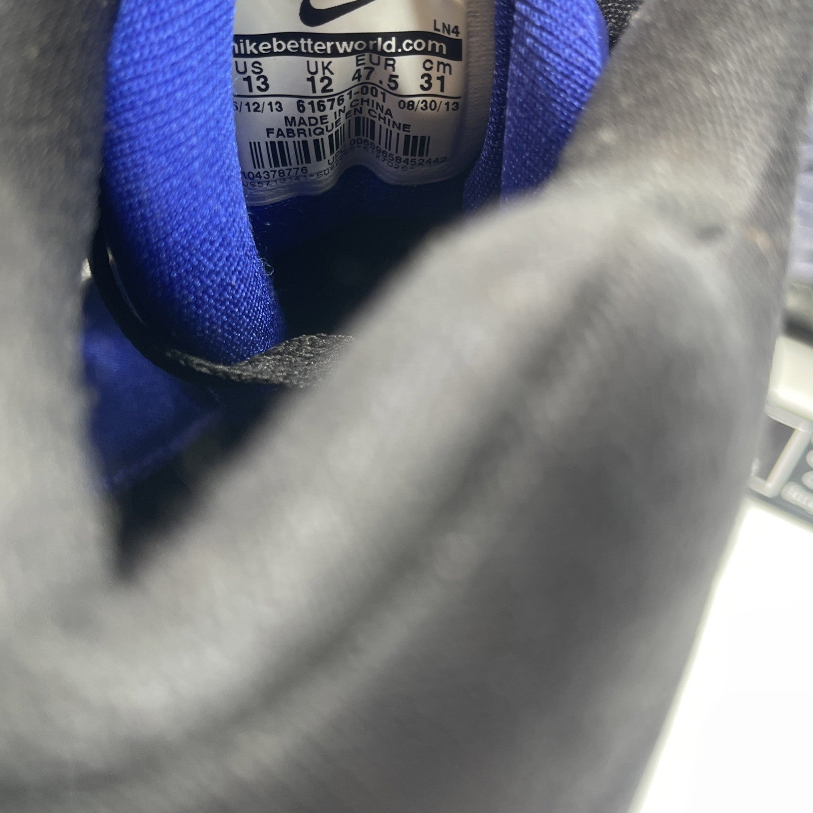 Size 13 - Nike Air Force Max CB 2 HYP Black (616761-001)