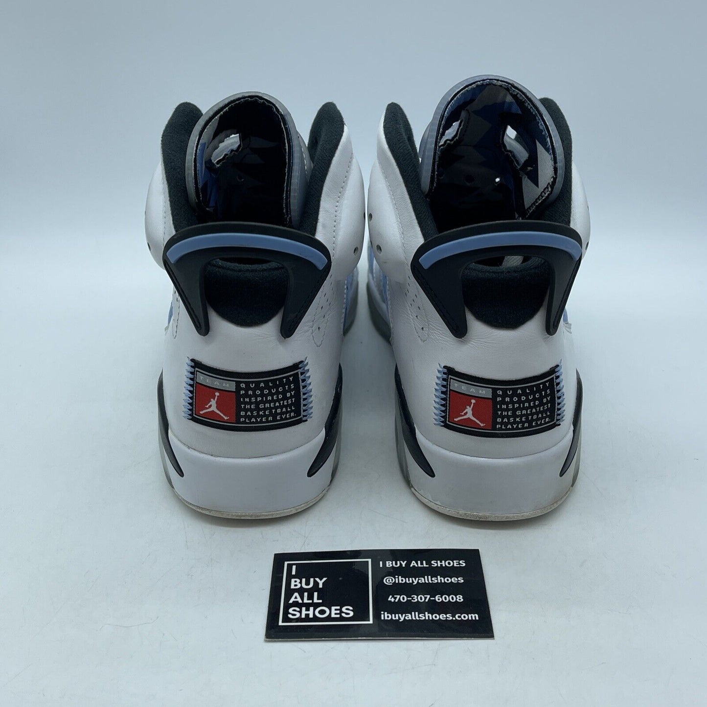 Size 10 - Jordan 6 Retro Mid UNC Home Blue White Black Suede Leather (CT8529-410