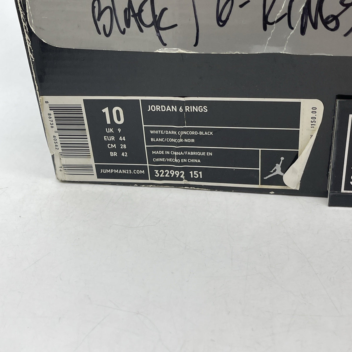 Size 10 - Air Jordan 6 Rings Concord (322992-151)