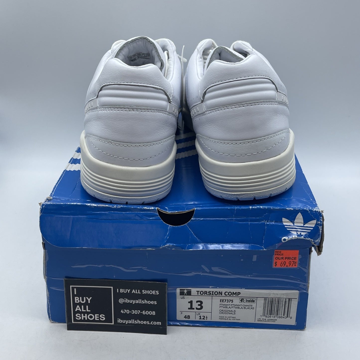 Size 13 - Adidas Torison Comp Cloud White (EE7375)