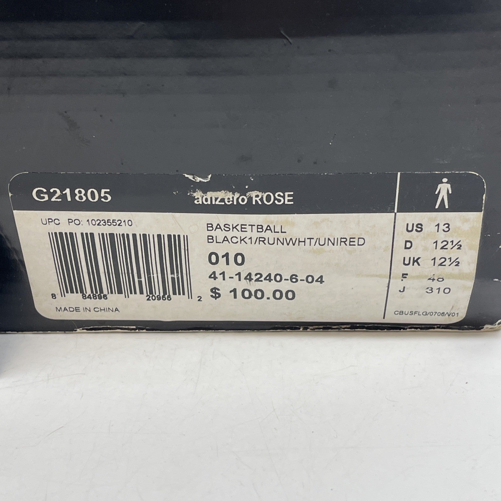 Size 13 - Adidas Adizero Rose Black (G21805)