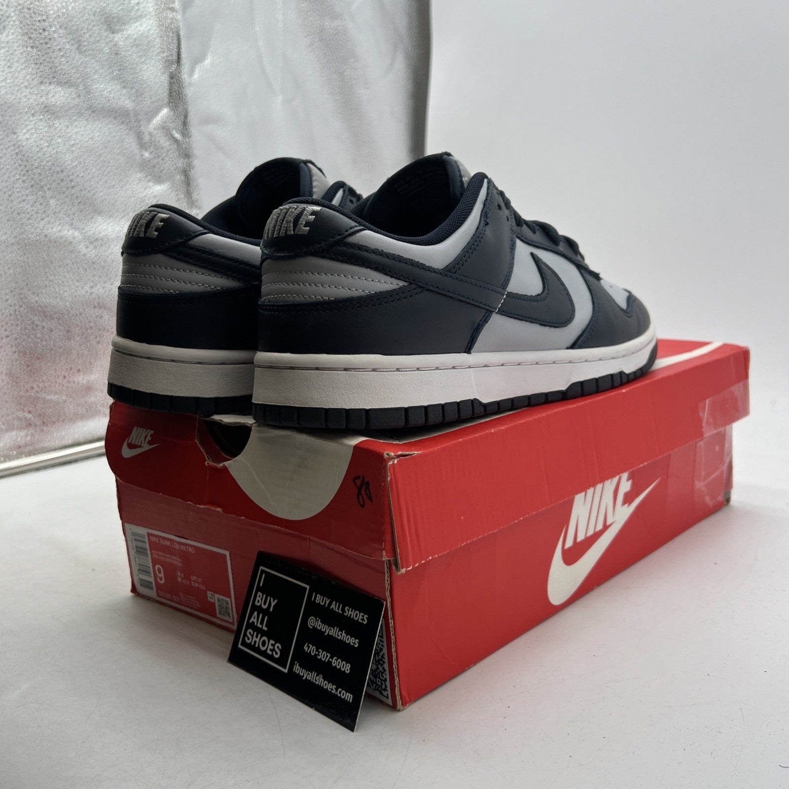 Size 9 - Nike Dunk Low Georgetown (DD1391-003)