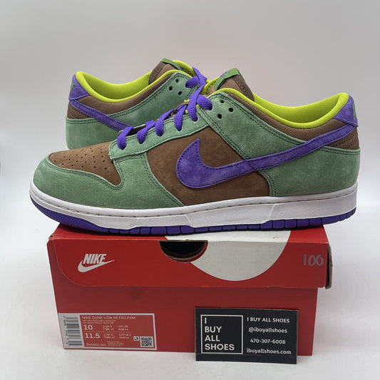 Size 10 - Nike Dunk SP Retro 2020 Low Veneer Brown Green Suede (DA1469-200)