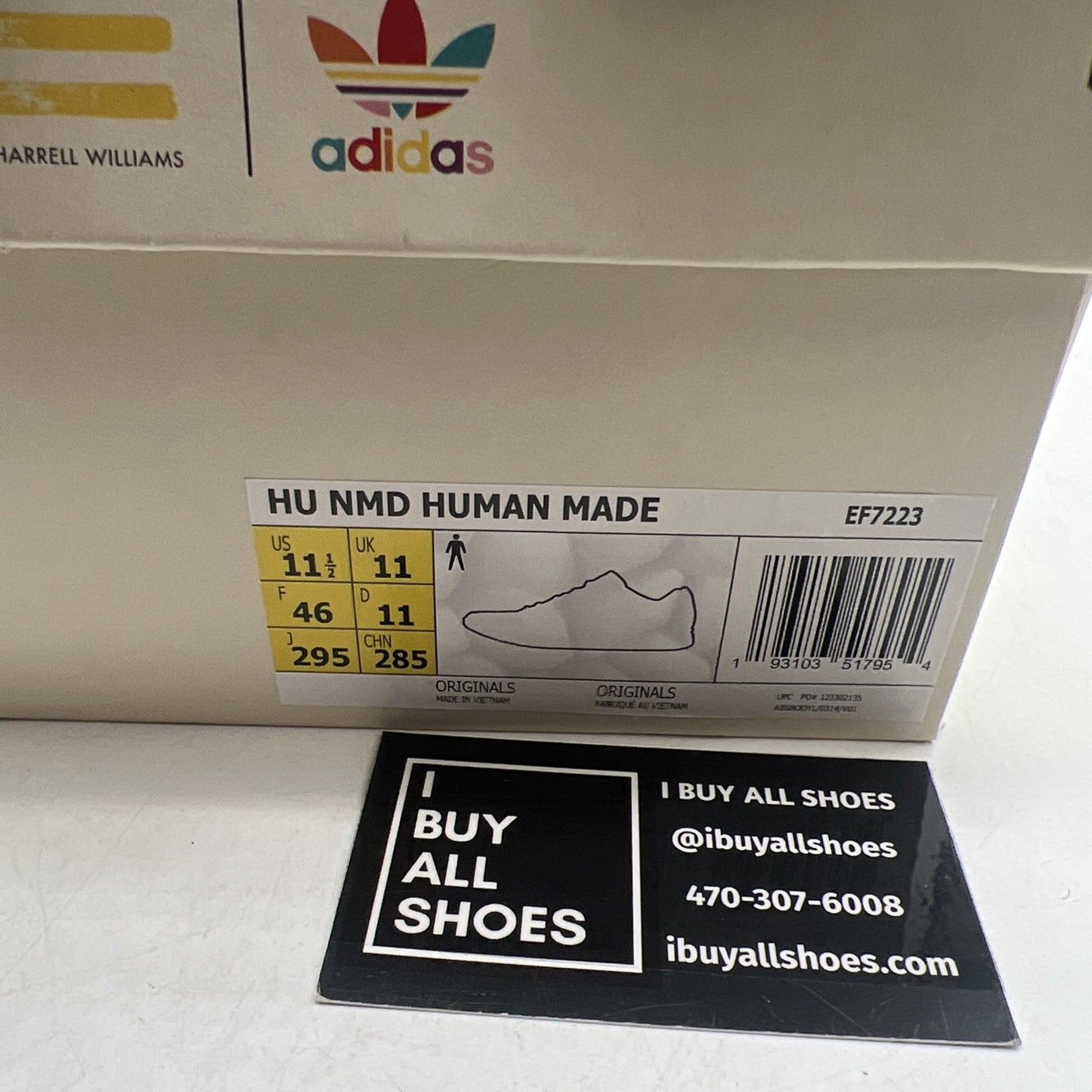 Size 11.5 - adidas HUMAN MADE x Pharrell x NMD Hu Love (EF7223)