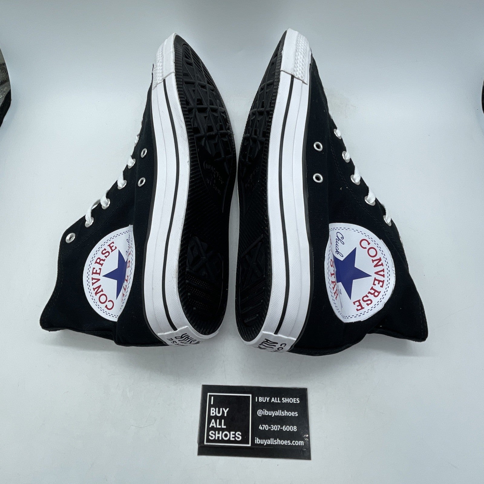 Size 13 - Converse Chuck Taylor All Star High Black White (165694C)