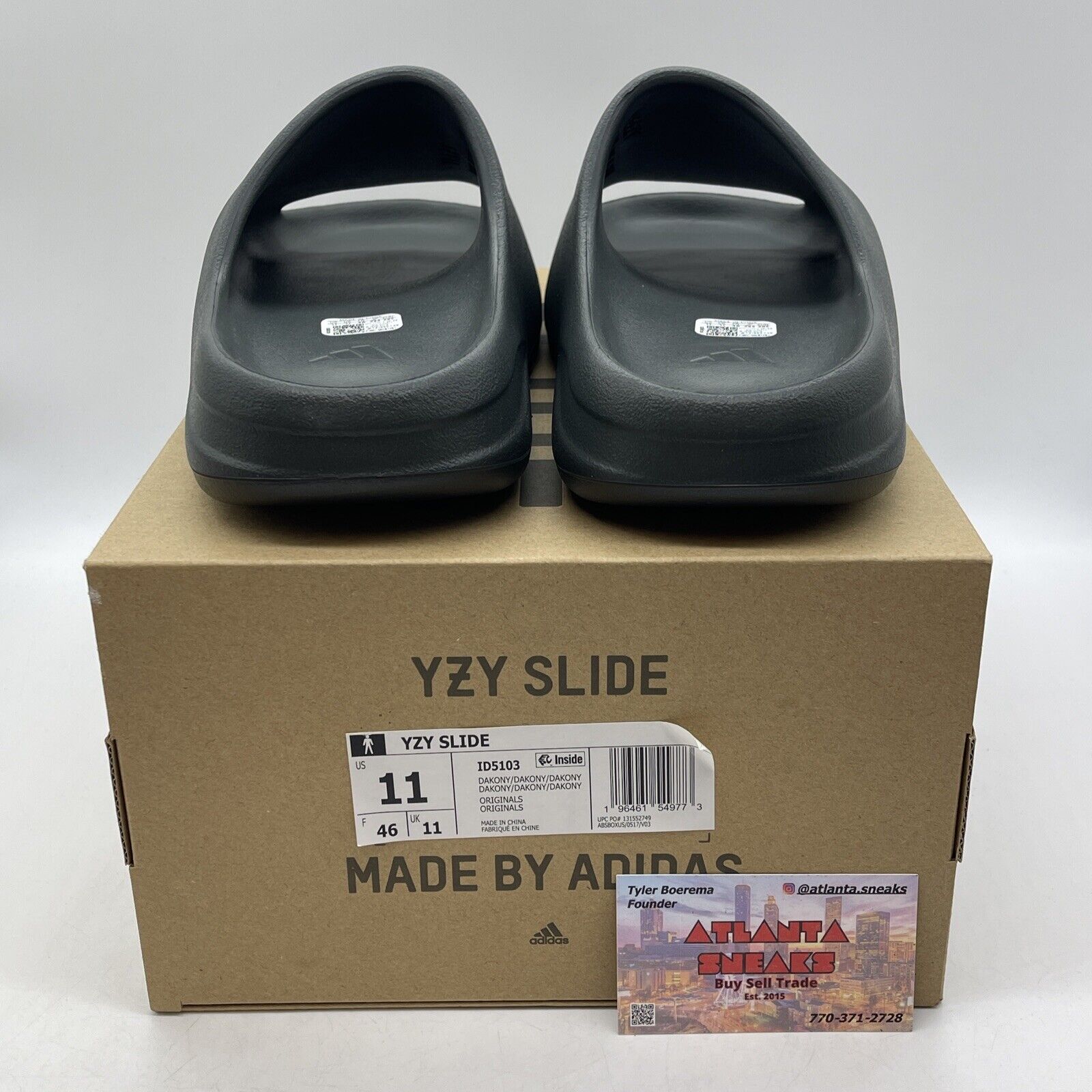 Size 11 - Adidas Yeezy Slide Black (ID5103)
