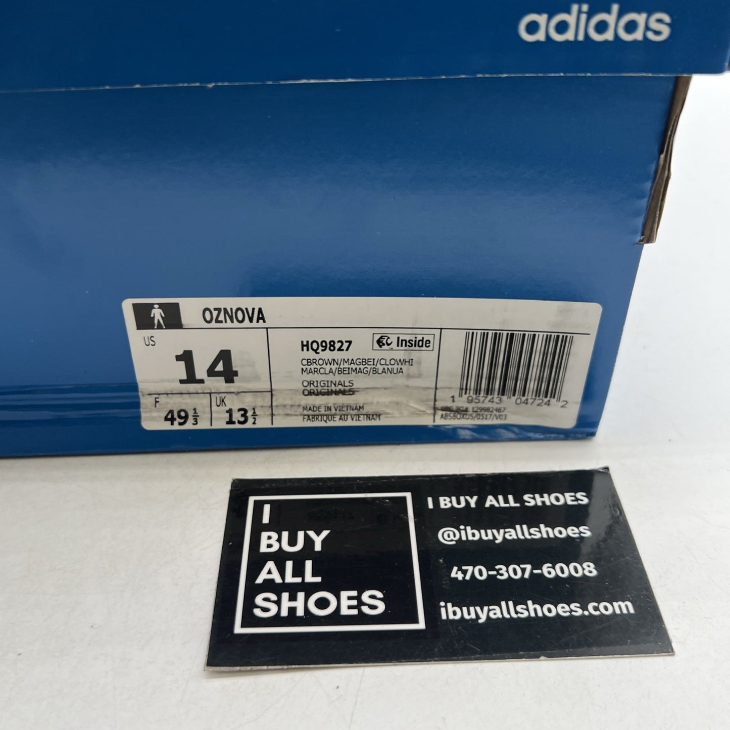 Size 14 - Adidas Oznova Bliss Magic Beige (HQ9827)