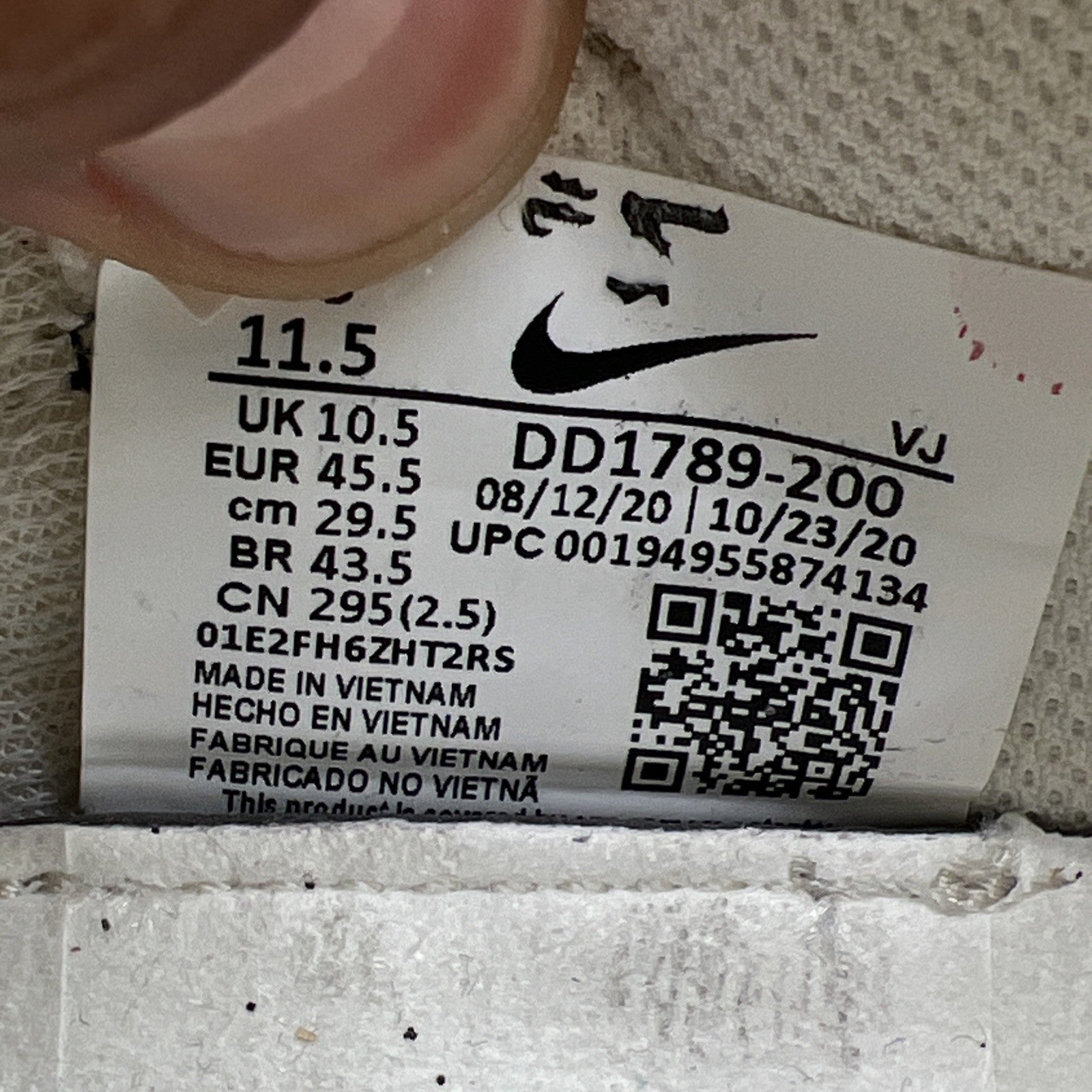 Size 11.5 - Nike Undercover x Overbreak SP Overcast (DD1789-200)