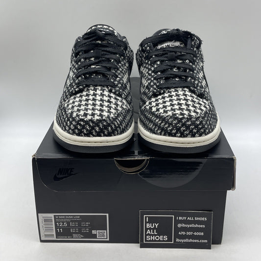 Size 12.5W - Harris Tweed x Nike Dunk Low Black Phantom  (HQ5036-901)