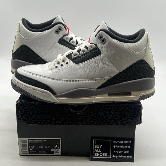 Size 9.5 - Air Jordan 3 Retro Cement Grey (CT8532-106)