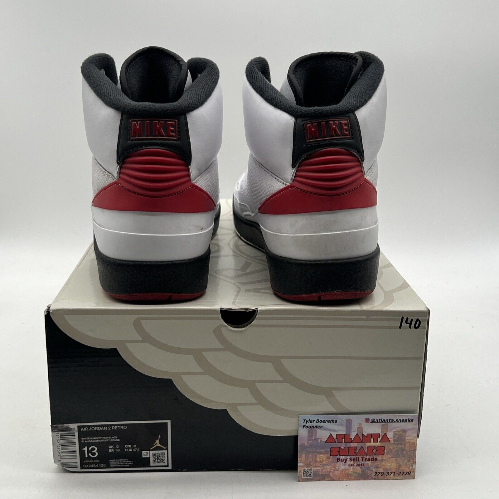 Size 13 - Jordan 2 Retro Mid Chicago Black White Red (DX2454-106)