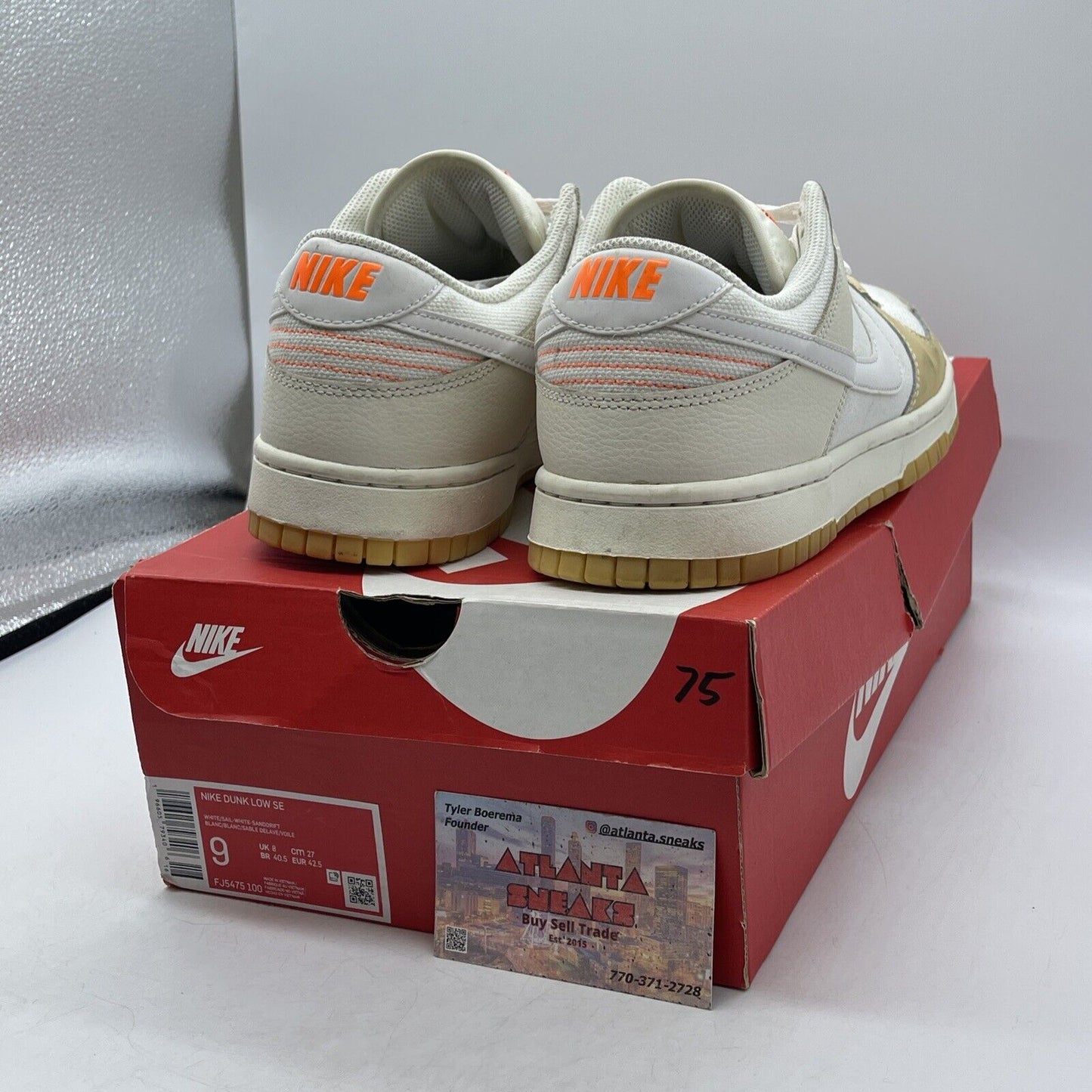 Size 9 - Nike Dunk SE Low If Lost Return To Brown White Suede (FJ5475-100)