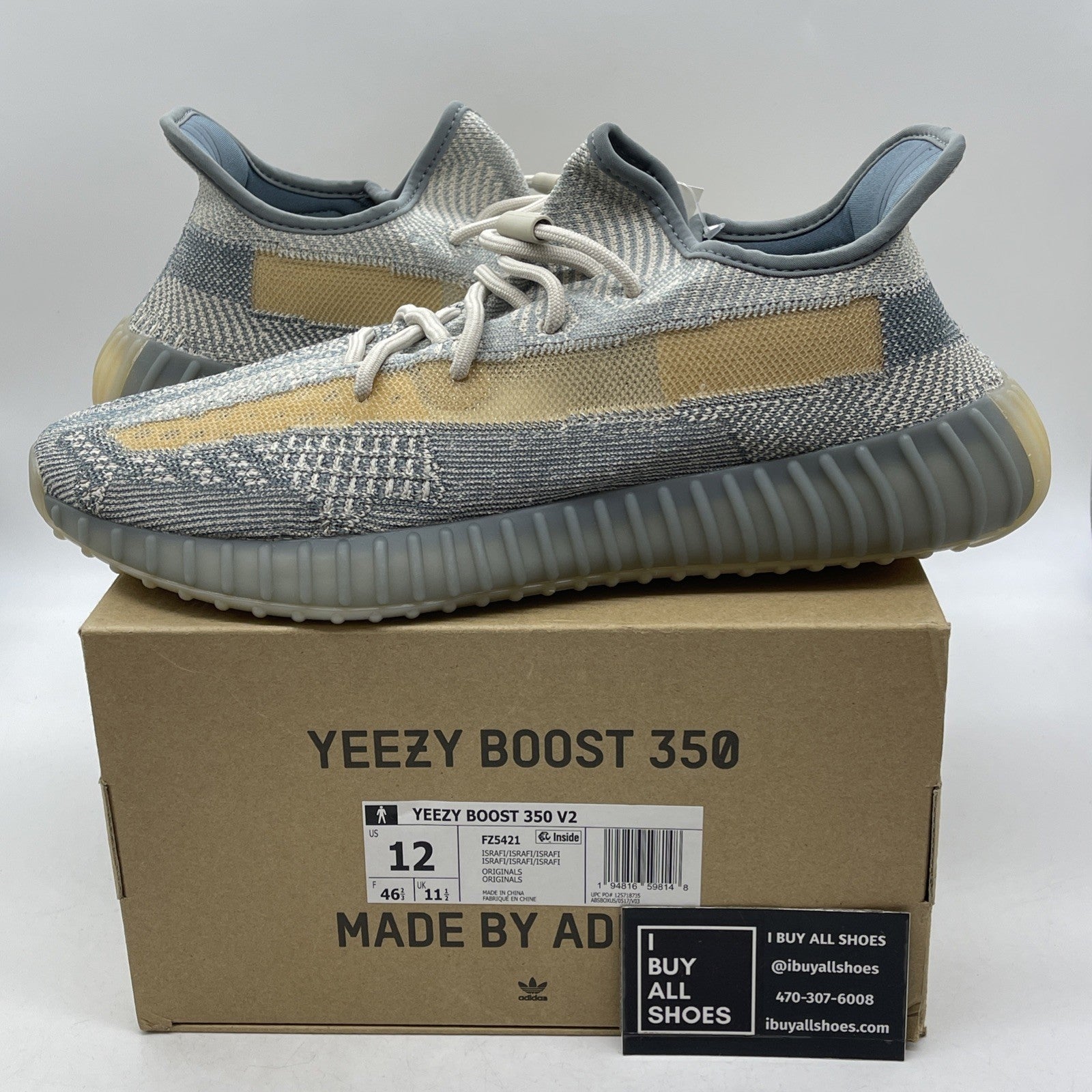 Size 12 - adidas Yeezy Boost 350 V2 Low Israfil (FZ5421)