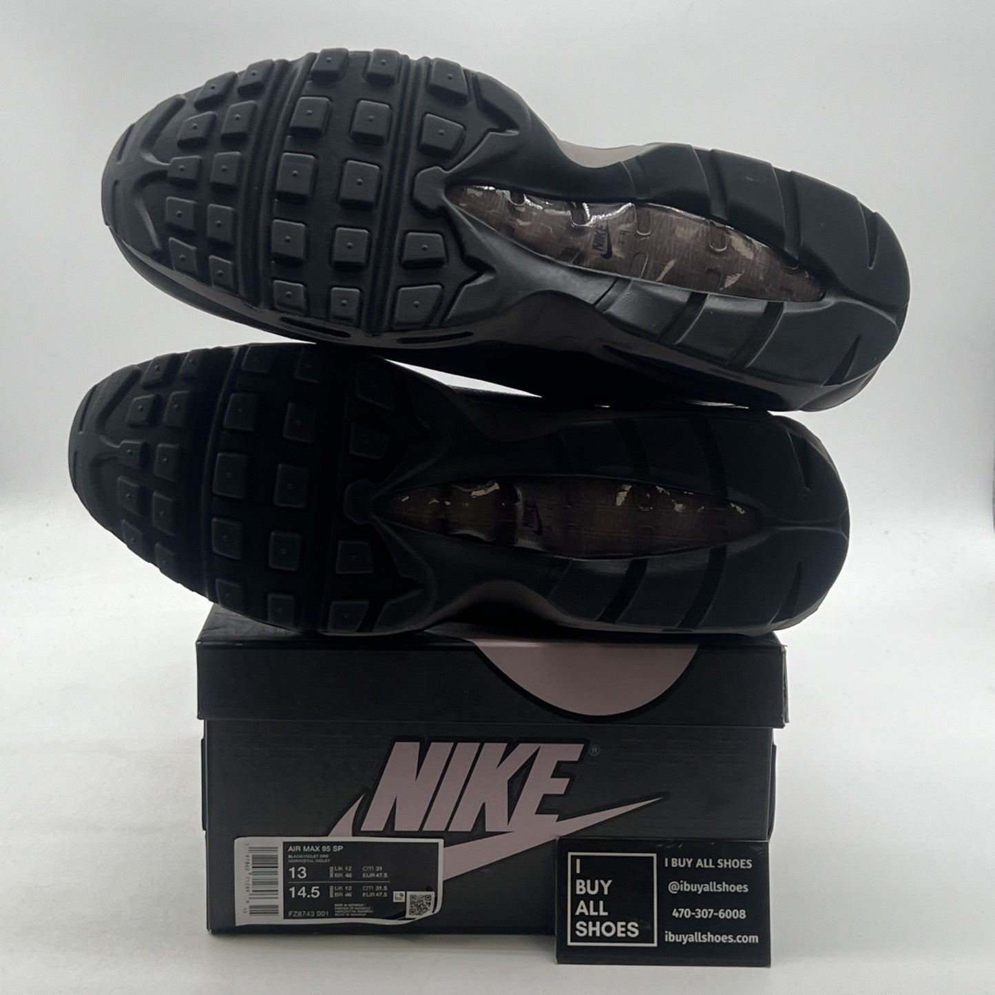 Size 13 - Nike A Ma Maniére x Air Max 95 SP Black Violet Ore (FZ8743-001)