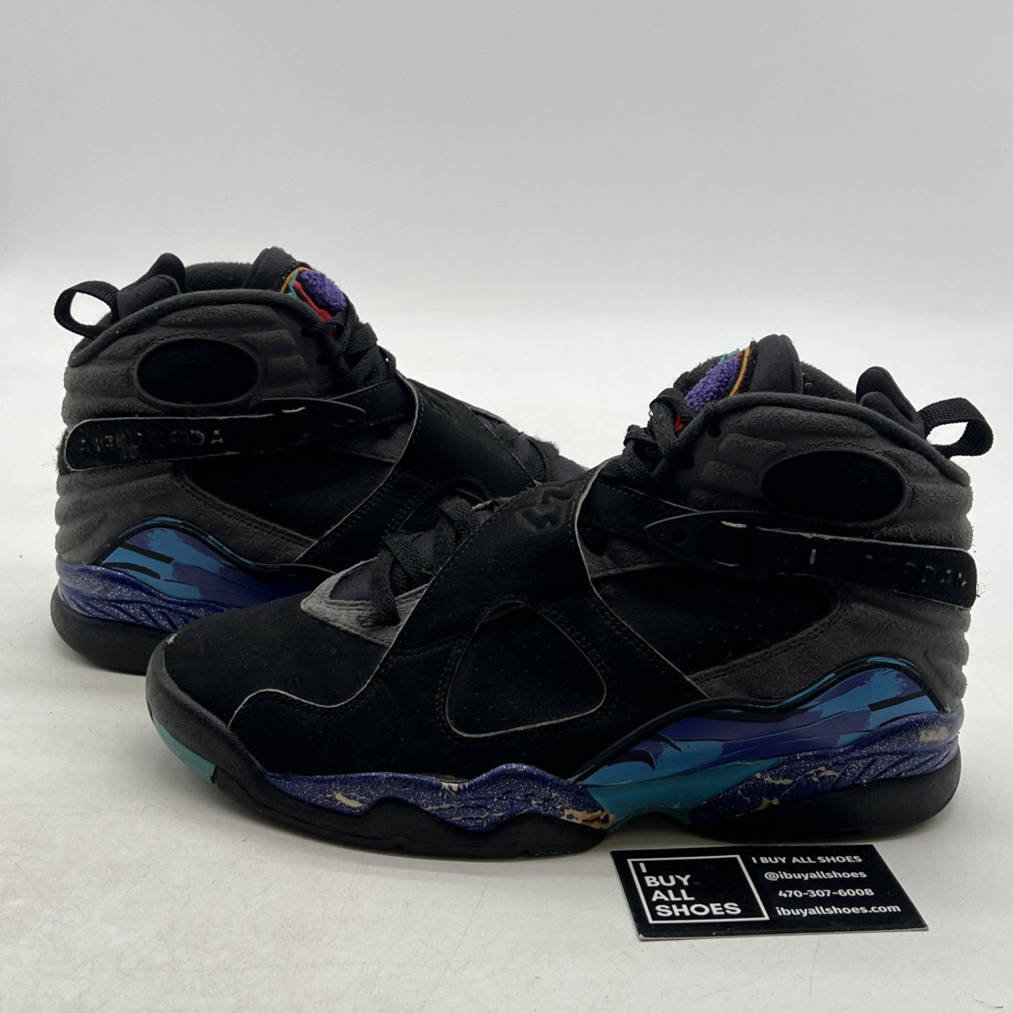Size 8 - Air Jordan 8 Retro Aqua 2015 (305381-025)