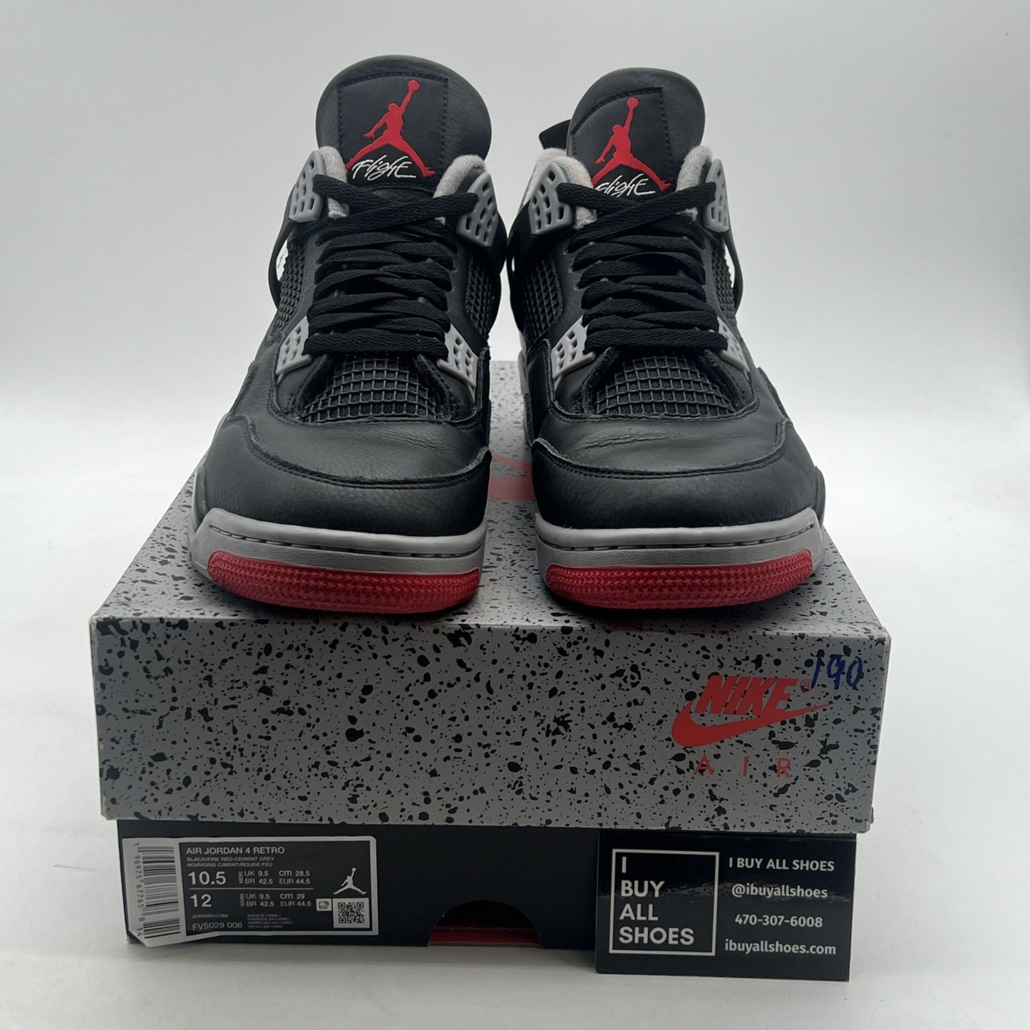 Size 10.5 - Air Jordan 4 Retro Bred Reimagined (FV5029-006)