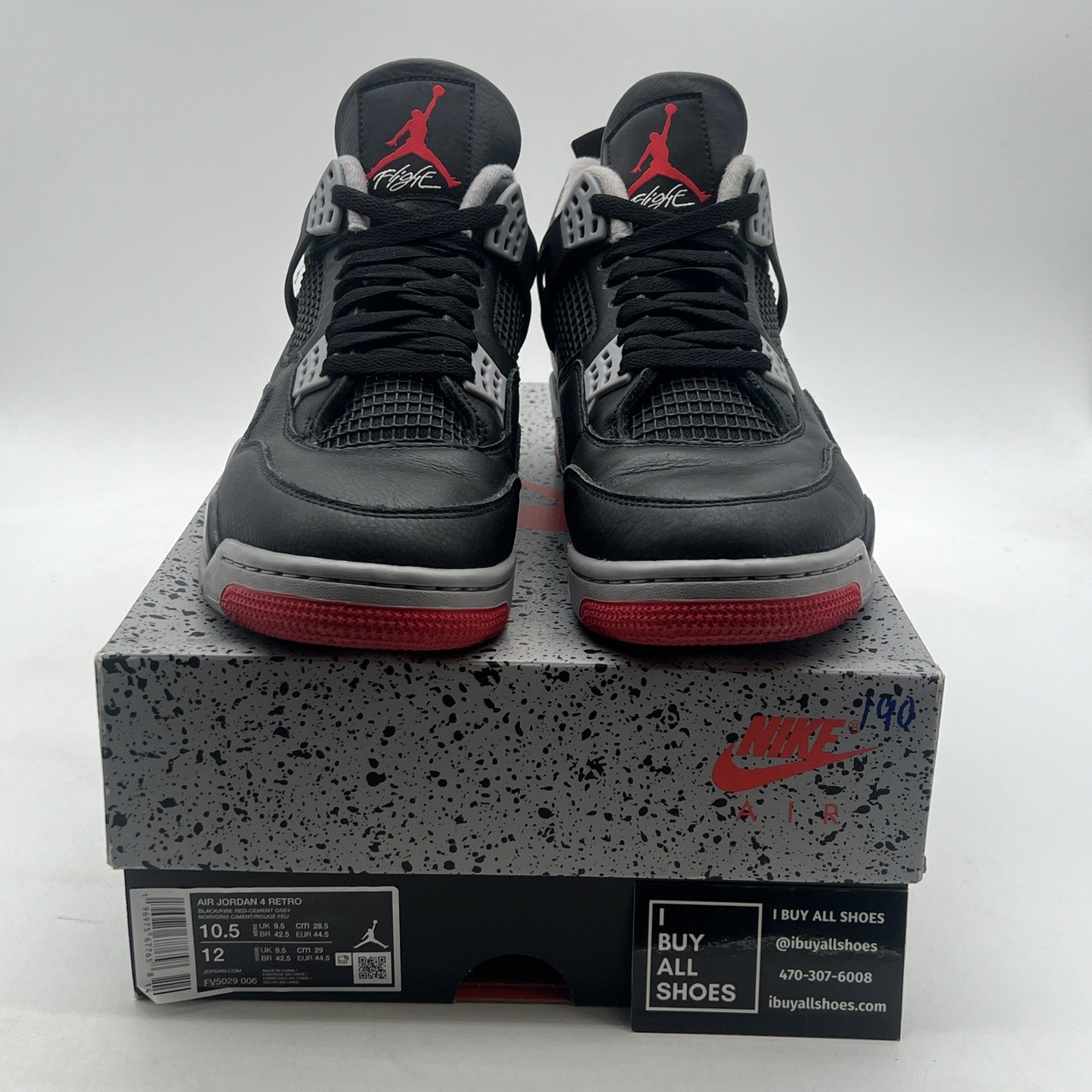 Size 10.5 - Air Jordan 4 Retro Bred Reimagined (FV5029-006)