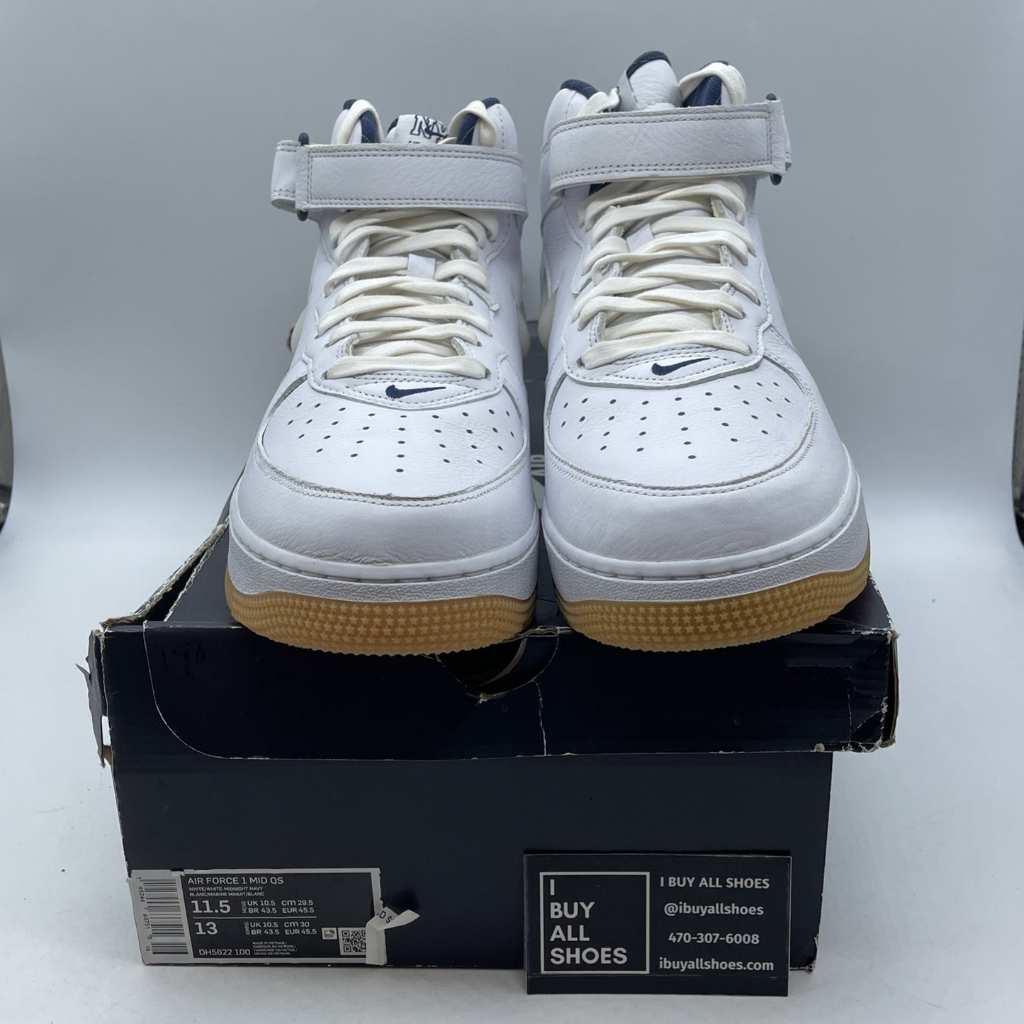 Size 11.5 - Nike Air Force 1 Jewel QS Mid NYC Yankees (DH5622-100)