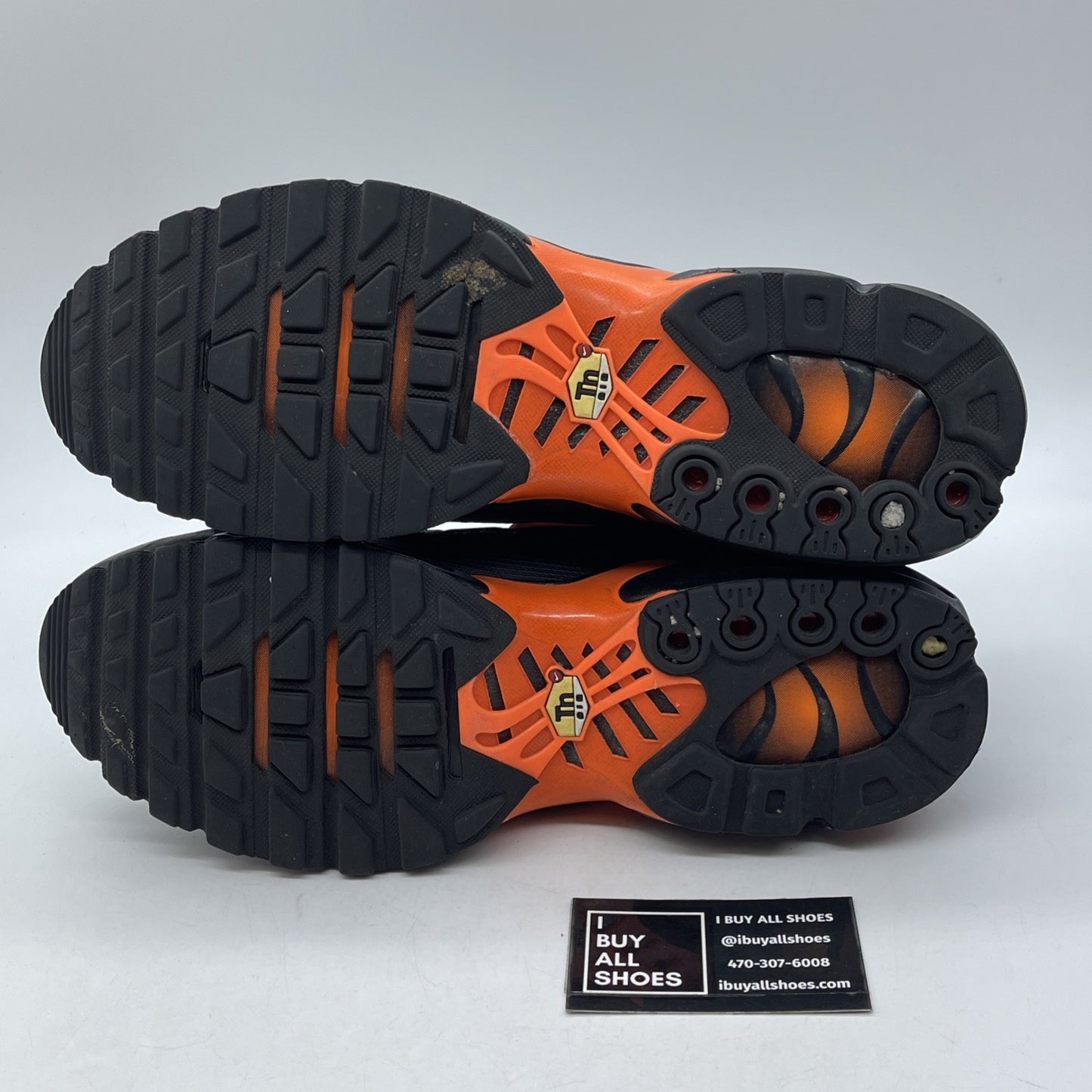 Size 12 - Nike Air Max Plus Black Orange Suede Leather (AO9564-001)