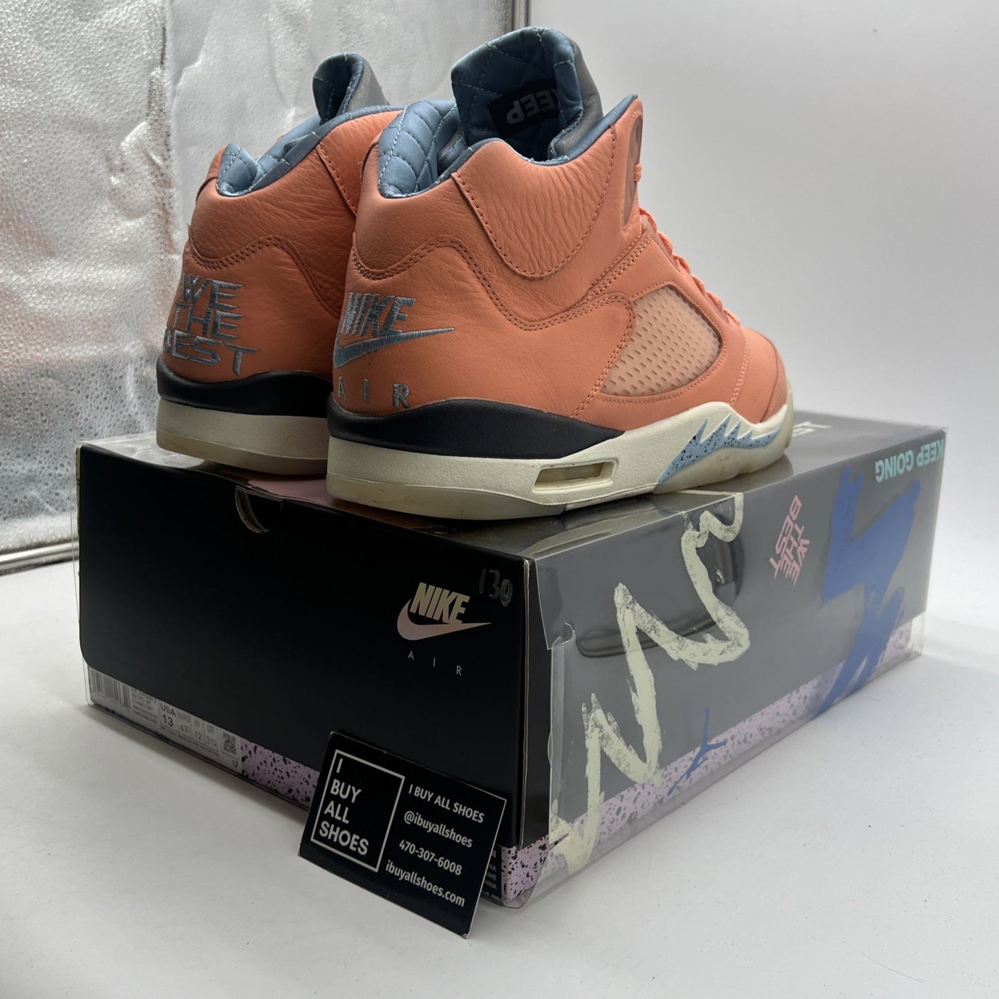 Size 13 - Air Jordan 5 Retro x DJ Khaled Mid We The Best - Crimson Bliss