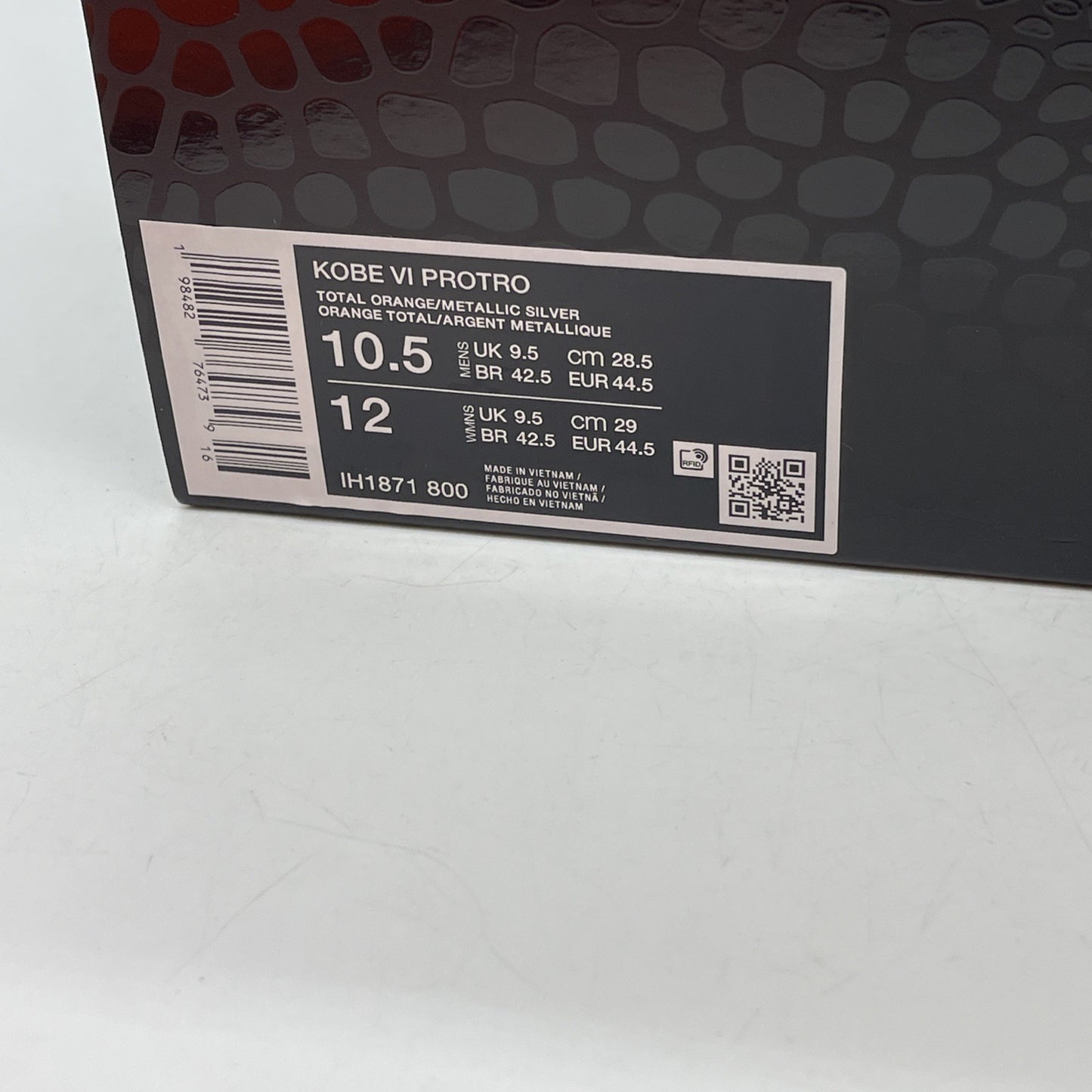 Size 10.5 - Nike Zoom Kobe 6 Protro Total Orange Leather (IH1871-800)