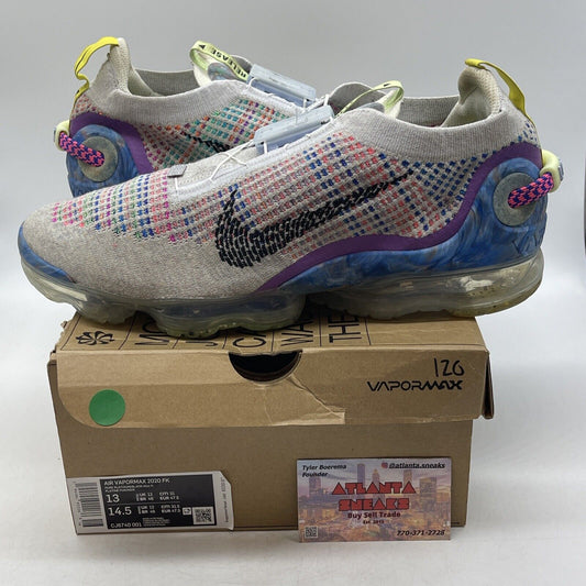 Size 13 - Nike Air VaporMax 2020 Flyknit Multi-Color Grey Blue (CJ6740-001)